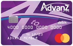 Advanz Credit Union debit card